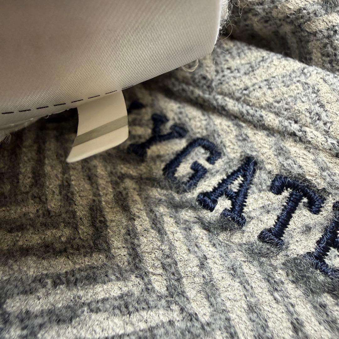 パーリーゲイツ　ジョガーパンツ　L〜XL相当　ウール素材　ツイード　グレー　5