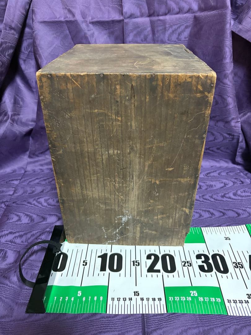 昭和レトロ 木製小引き出し3段　古家具 古道具 和箪笥 アンティーク