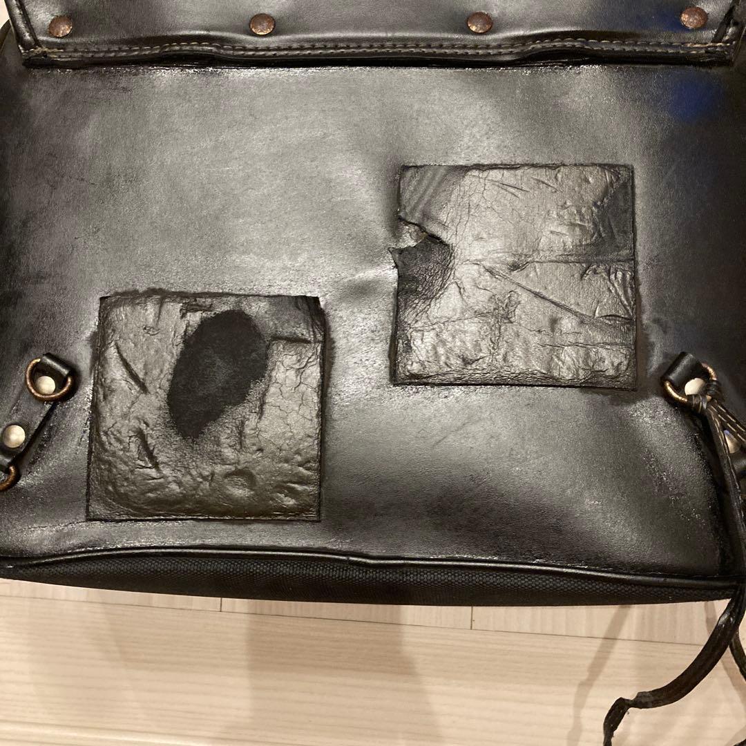 DEGNER 本革サイドバッグ フレイム オイルメンテ済