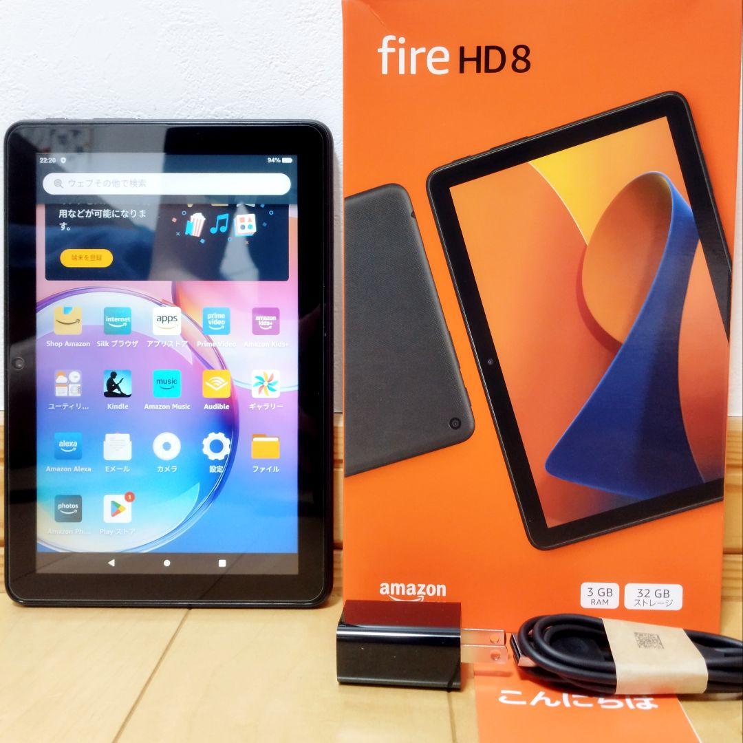 美品 Fire HD 8 最新第12世代(2024) ガラスフィルム付き
