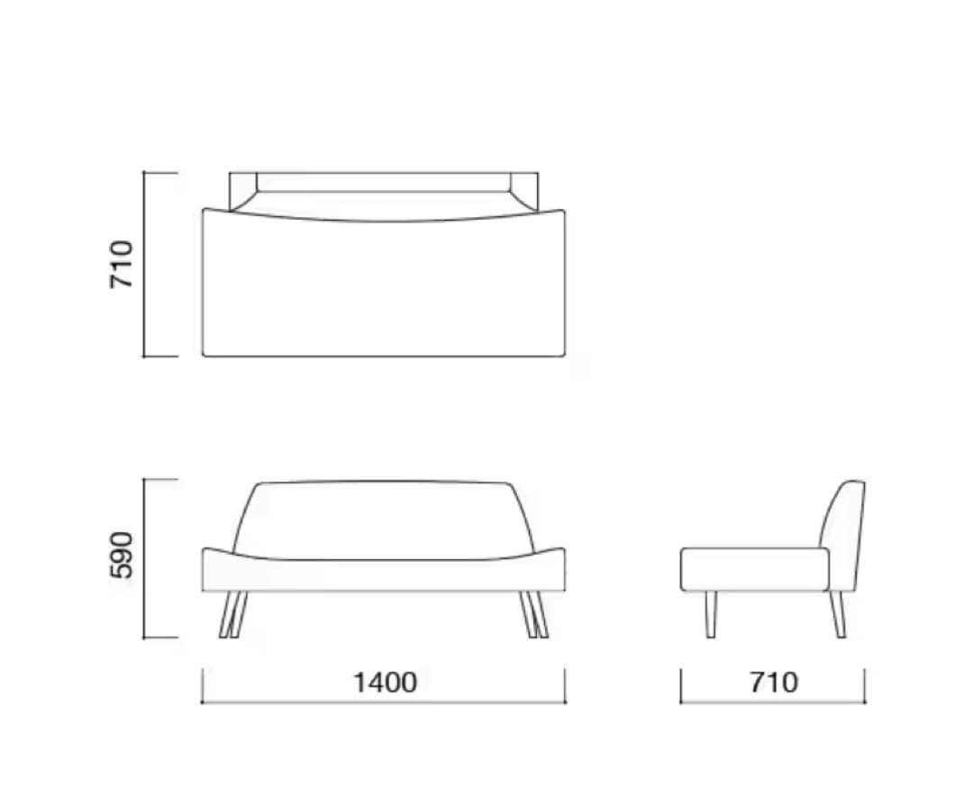 IDÉE so ソファグリーン 2人掛けソファ
