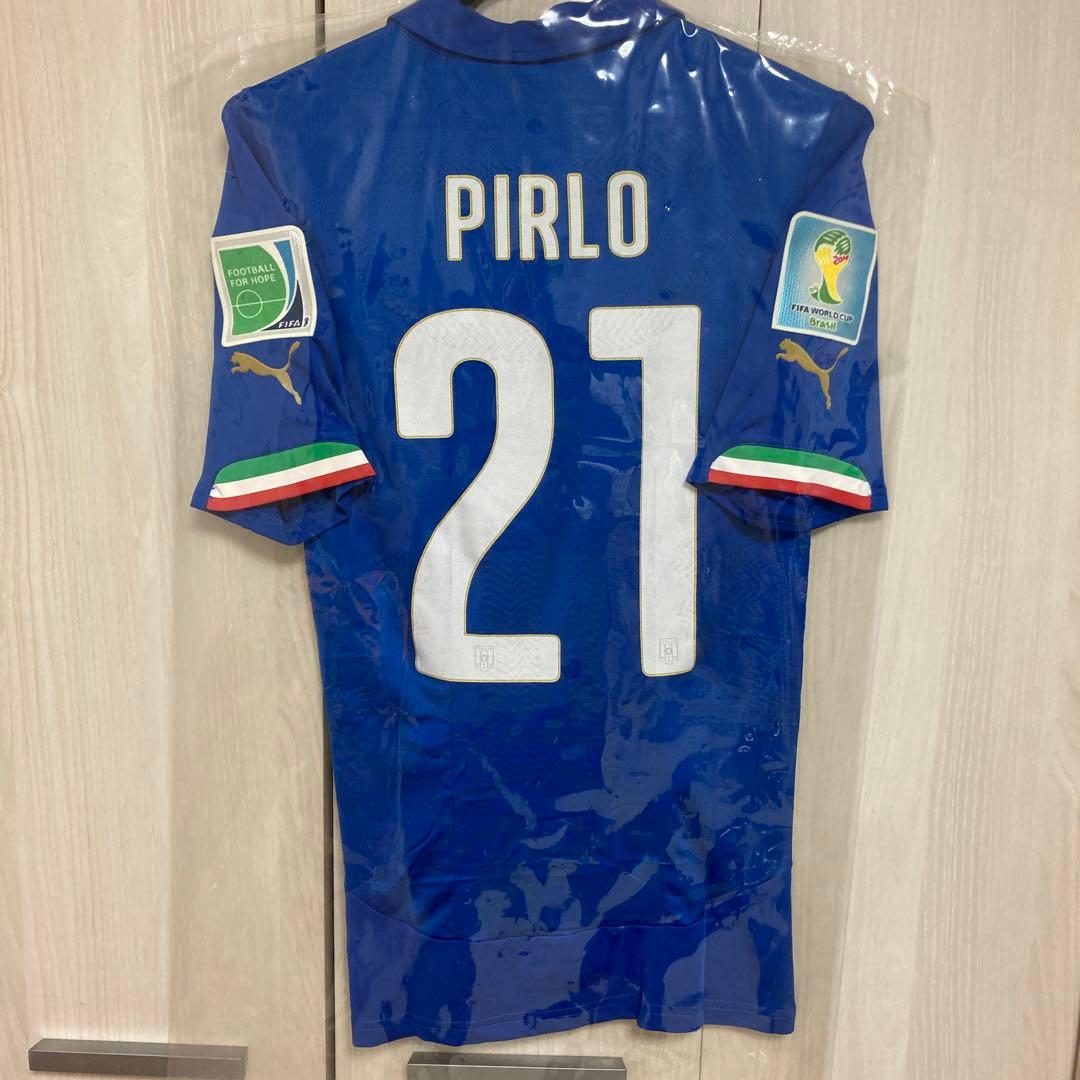 新品正規品2014ブラジルW杯イタリア代表 ピルロ 選手支給品M