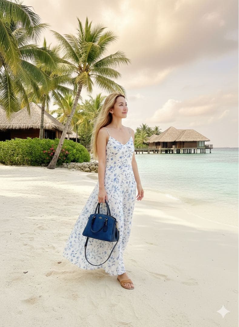 美品♡ COACH☆コーチ　デニムxレザー　バッグ　2way