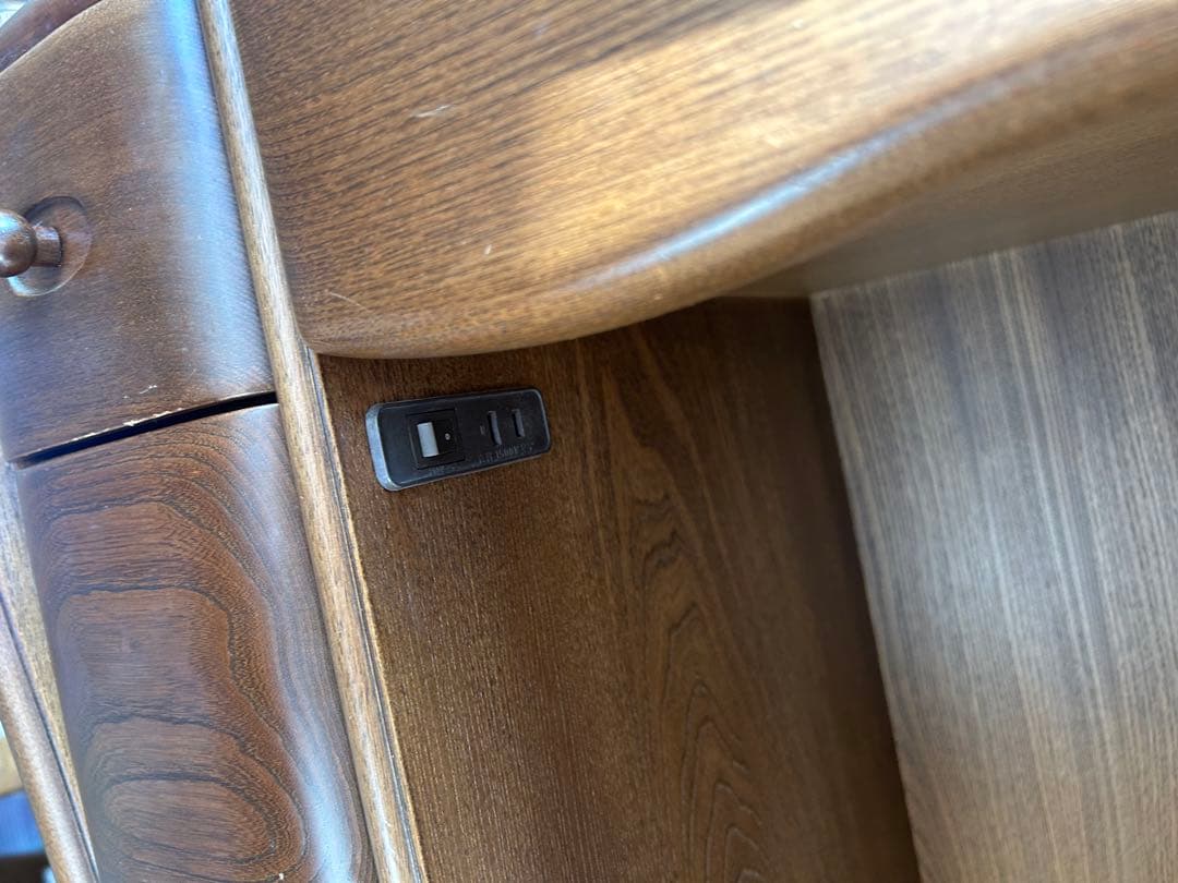 レトロ木製ドレッサー・鏡台・椅子　アンティーク調