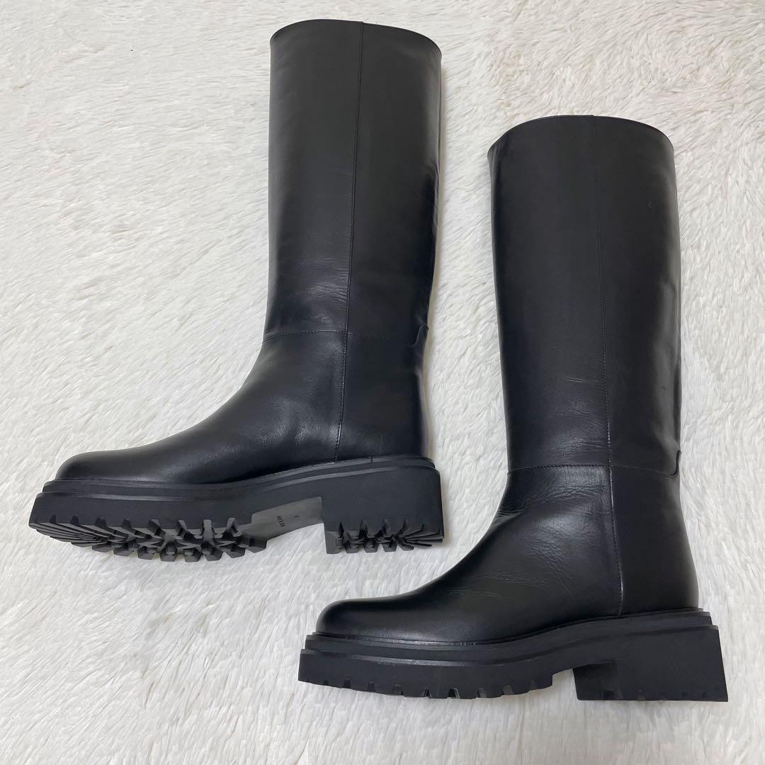 ほぼ未使用✨定価5万　UNITED ARROWS 日本製　ロングブーツ　25cm