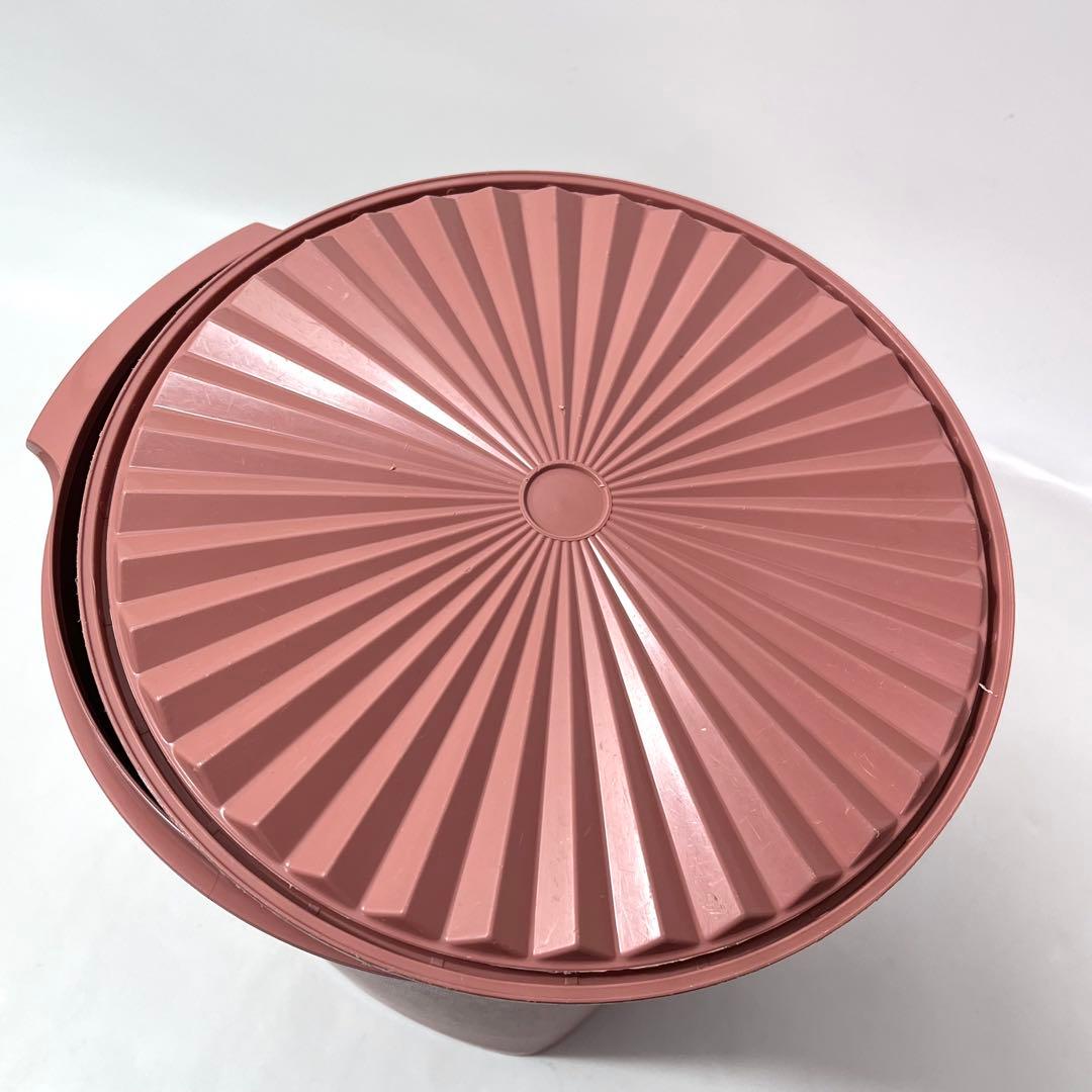 て43【特大サイズ】タッパーウェア マキシクイーンデコレーター サーモンピンク