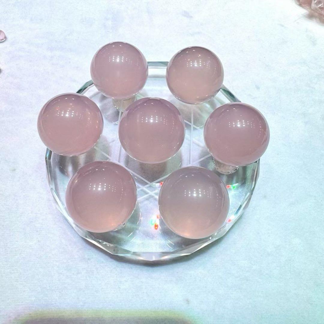 ⭐︎【天然】スター ローズクォーツ 置物 31-33mm