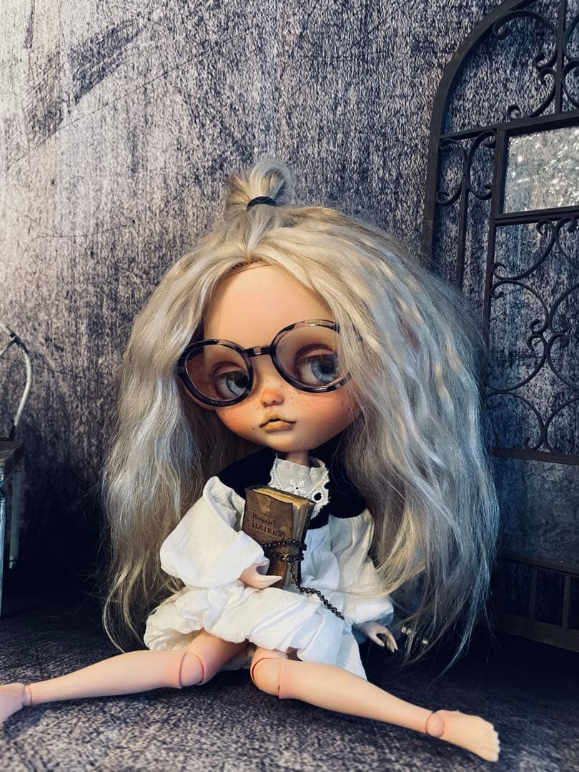 【専用】カスタム ブライス ビジューブリリアント頭皮付きモヘアアウトフィット付属