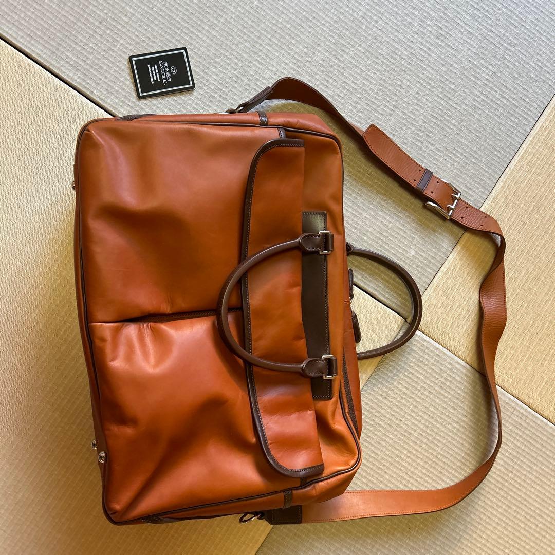 ソメスサドル　牛革ボストンバッグ