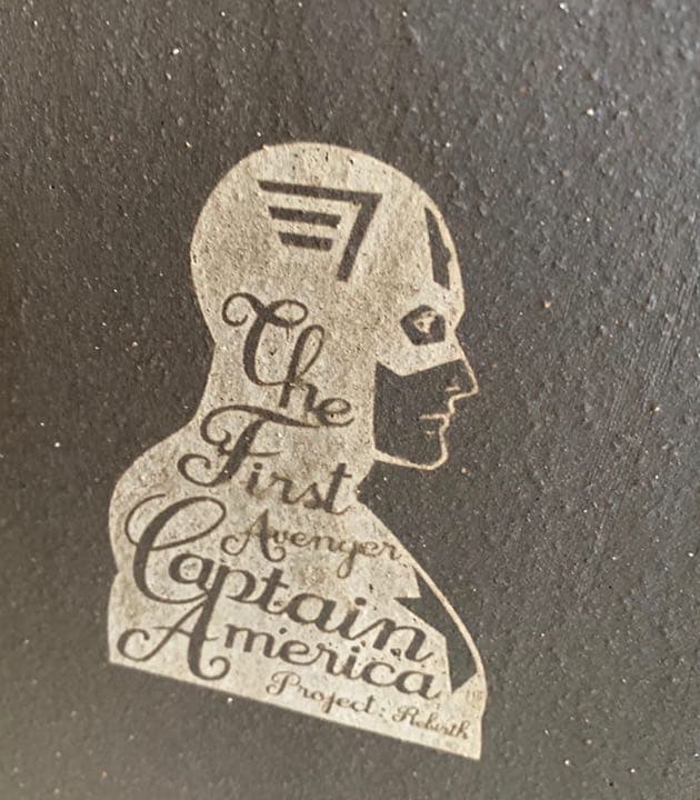 【レア】アベンジャーズ　キャプテンアメリカ　信楽焼　傘立て