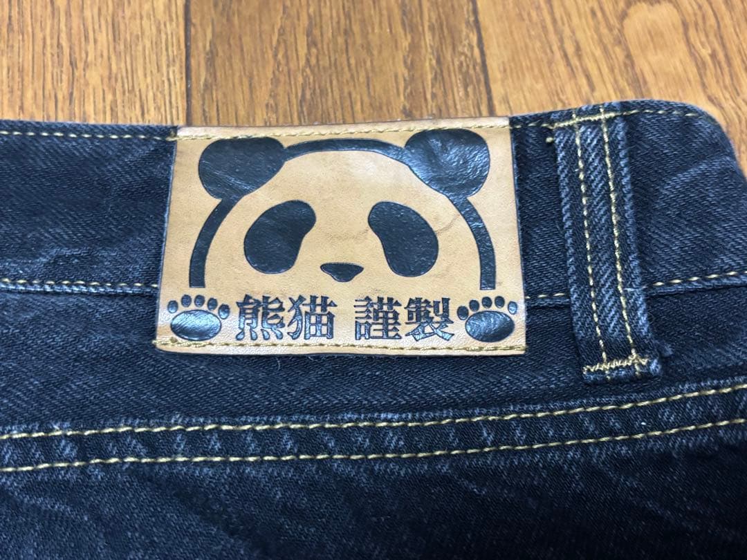 専用出品‼️ パンディエスタ　デニム　34 和柄　刺繍　暴走パンダ　単車　バイク