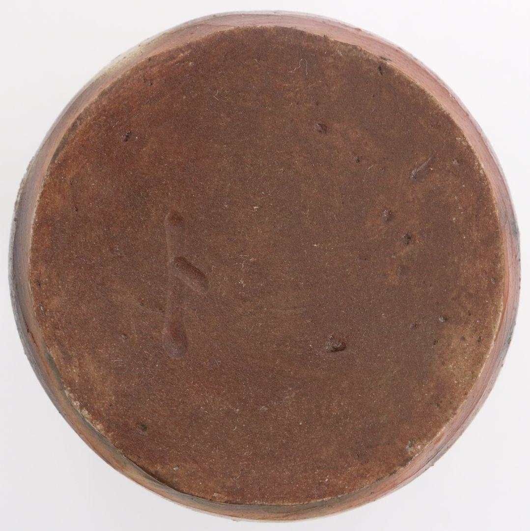 人間国宝 金重陶陽作 備前茶入 茶道具 共箱 栞付　M612　NT2