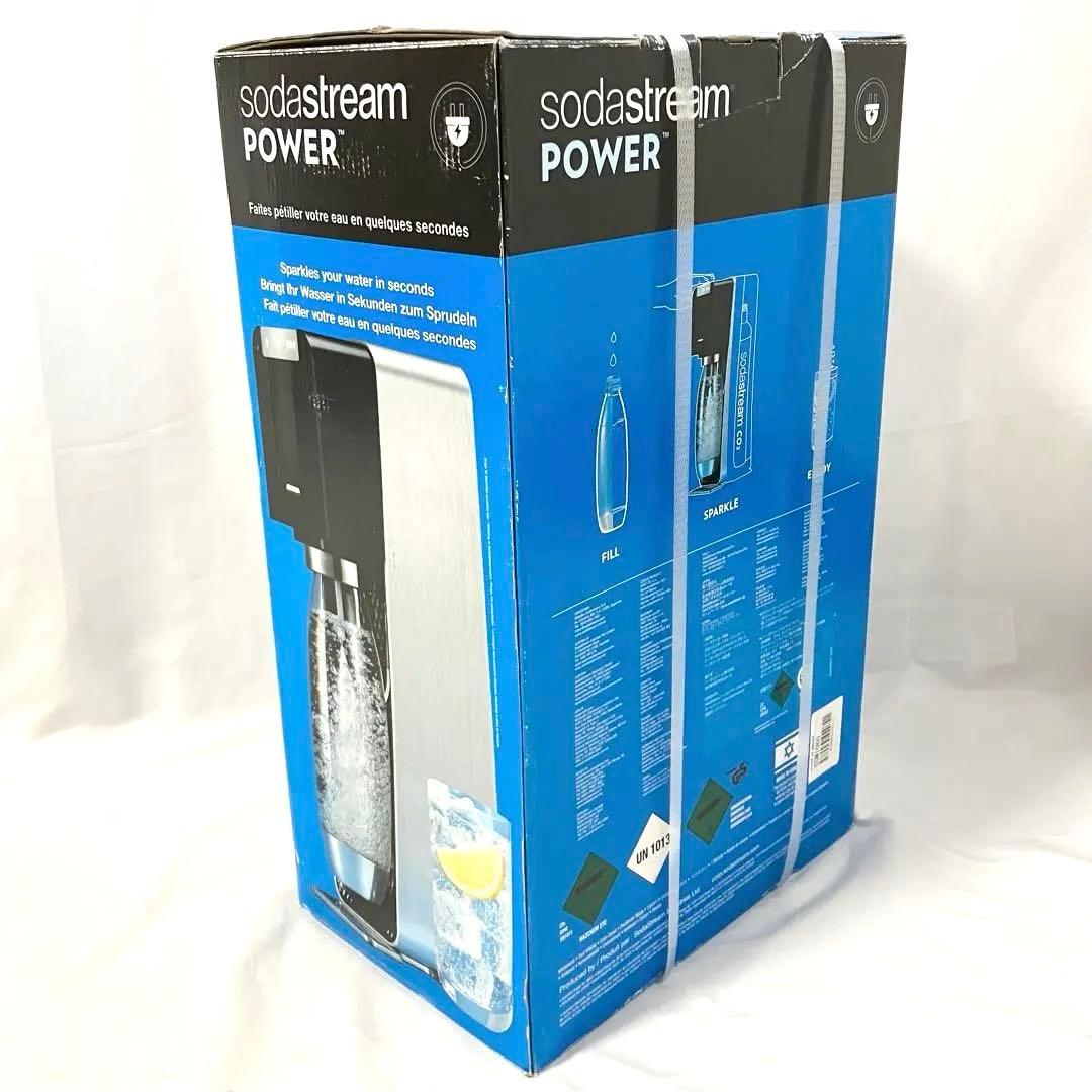 【新品】 ソーダストリーム パワー スターターキット ブラック 全自動モデル