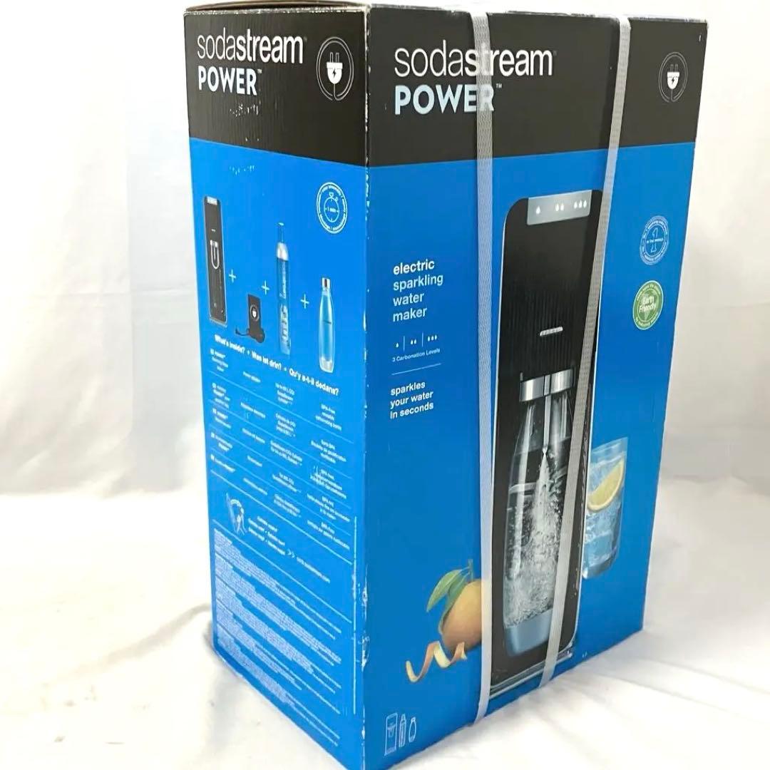 【新品】 ソーダストリーム パワー スターターキット ブラック 全自動モデル