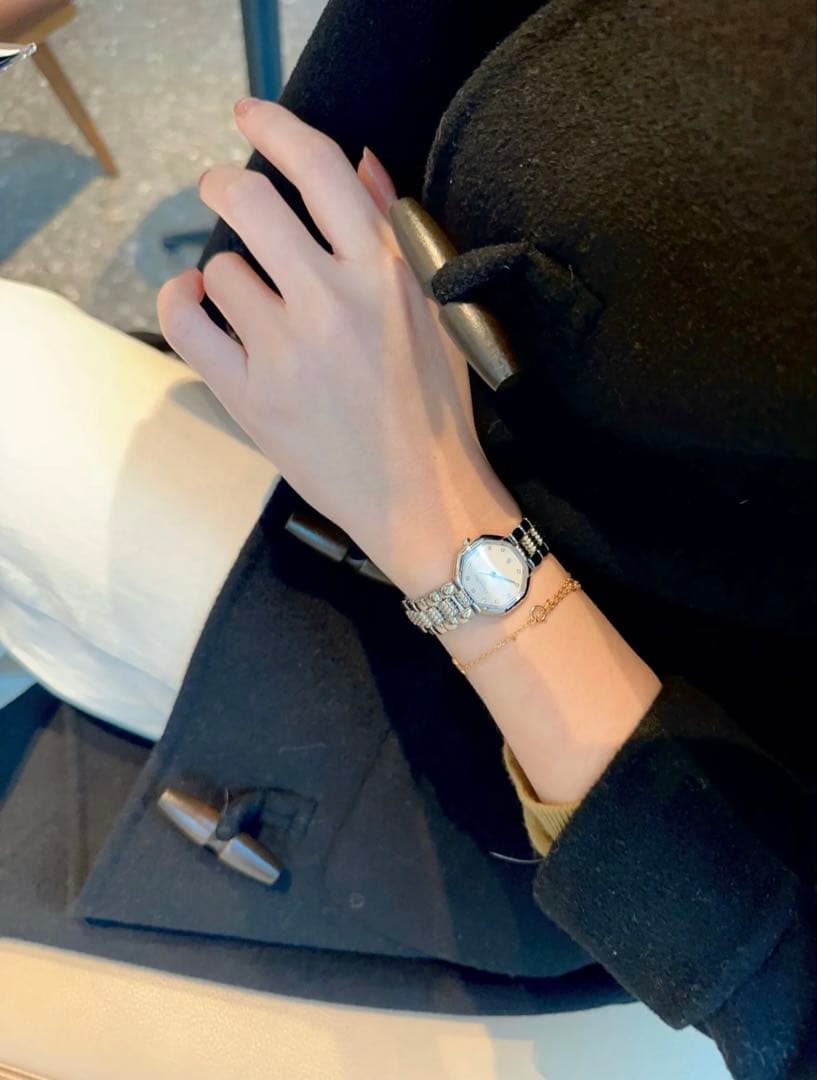 【希少美品✨】Christian Dior 11石ダイヤモンド クォーツ腕時計