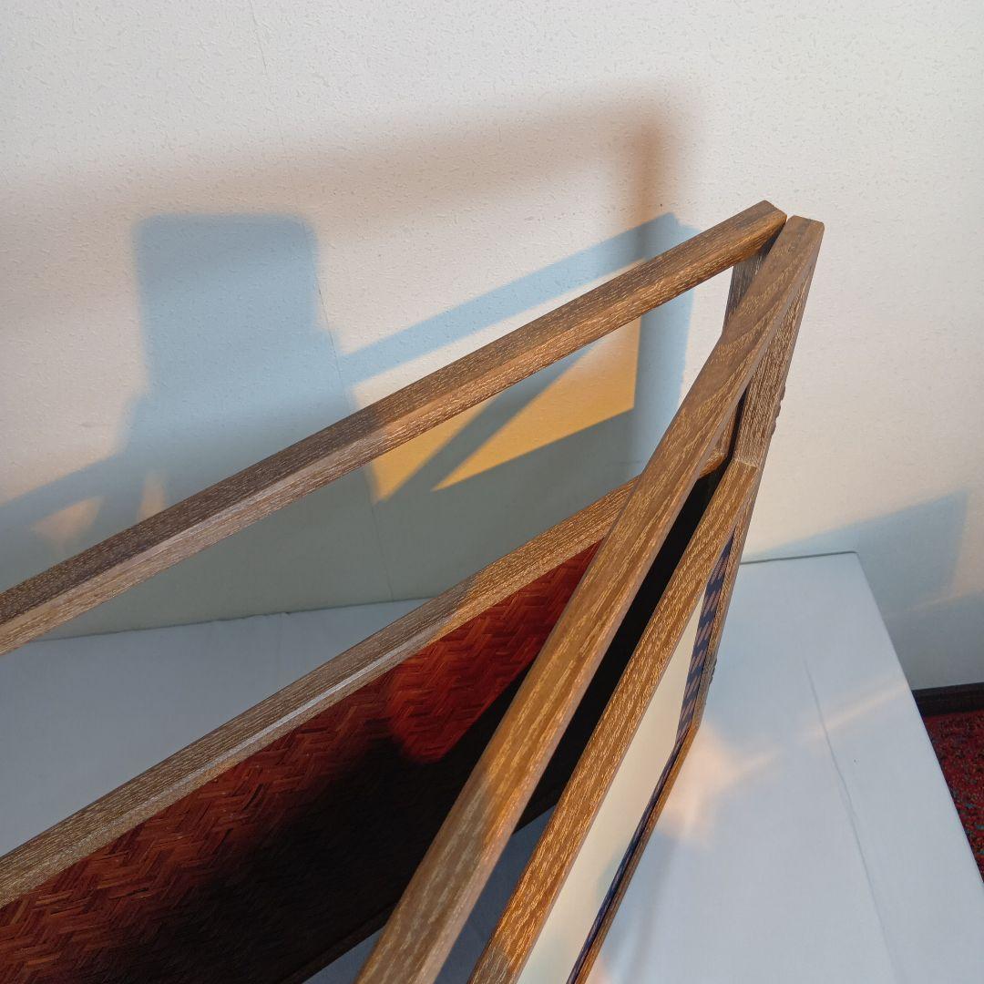 茶道具　風炉先屏風　網代　美品