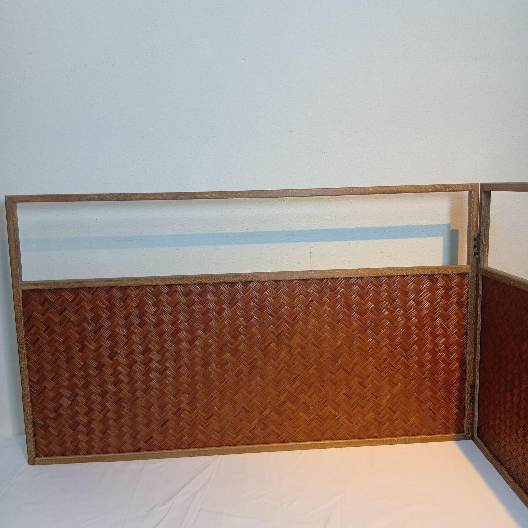 茶道具　風炉先屏風　網代　美品