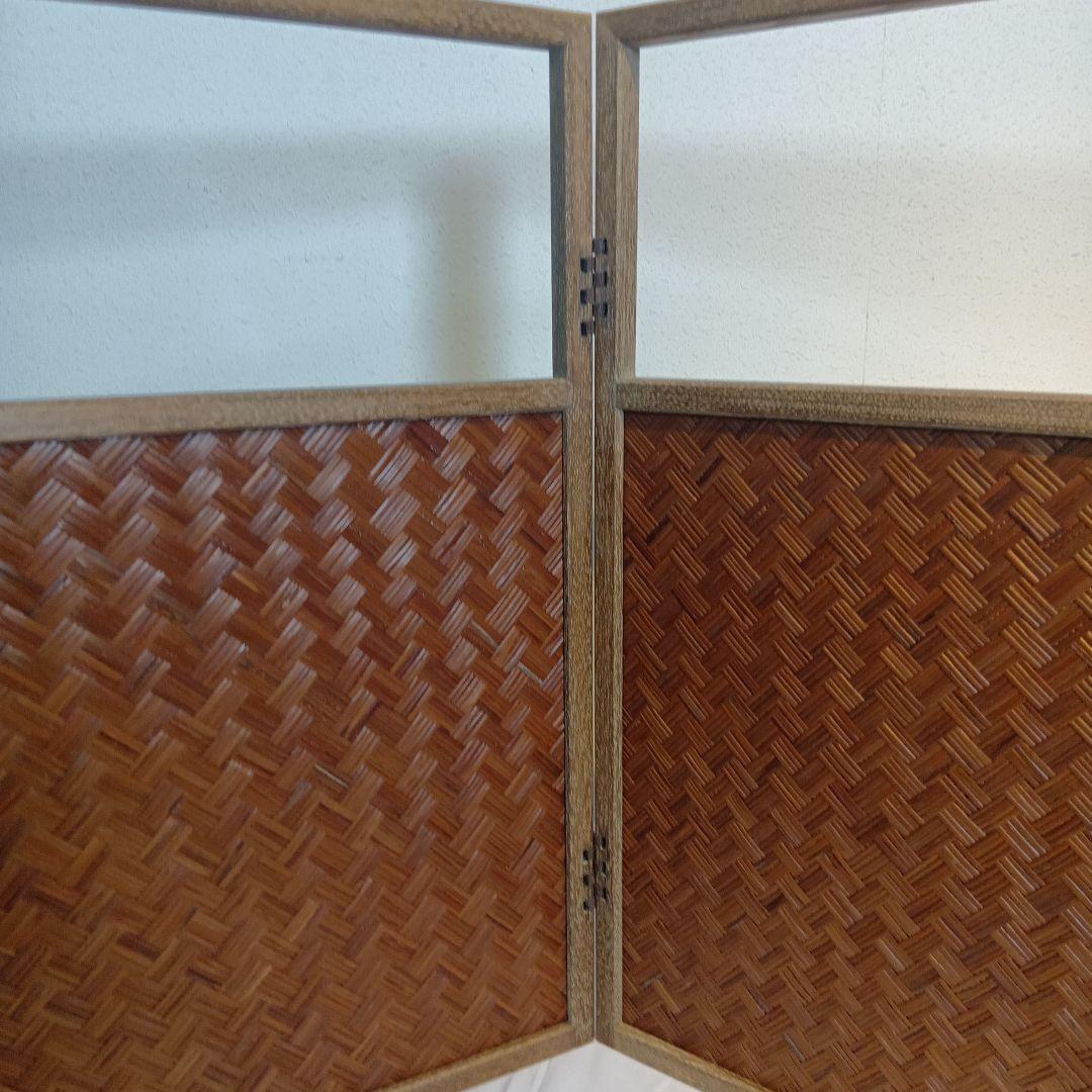 茶道具　風炉先屏風　網代　美品