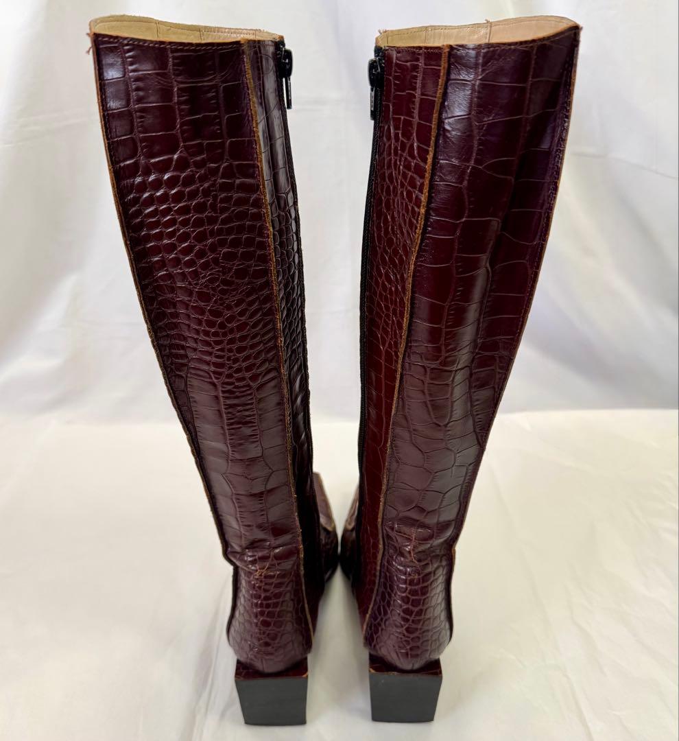 Jean Paul GAULTIER ジャンポールゴルチェ クロコ ロングブーツ