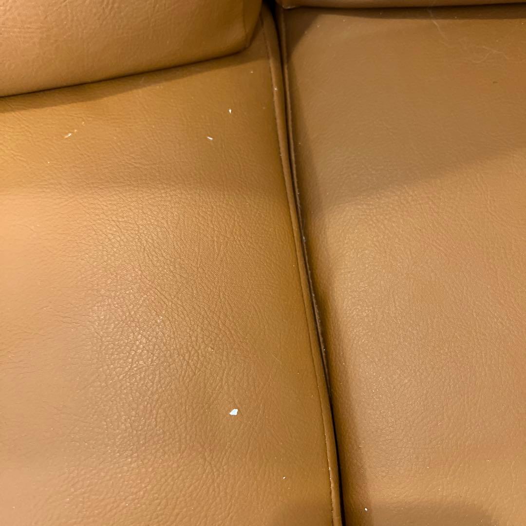 マルニ60 ブラウン 合成皮革 2人掛けソファ