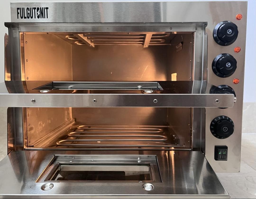 業務用 電気ピザオーブン 二層 50~300℃調整可能 卓上 アウトレット