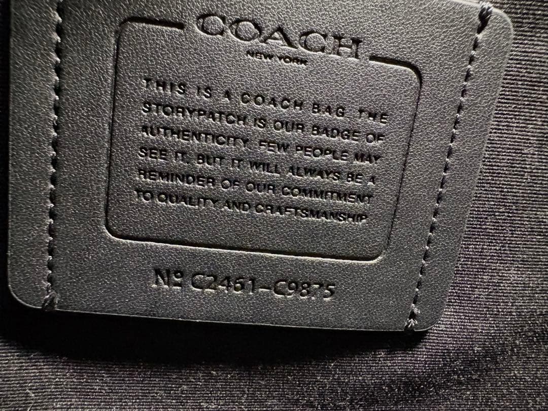 美品　COACH コーチビジネスバッグ　ブラック