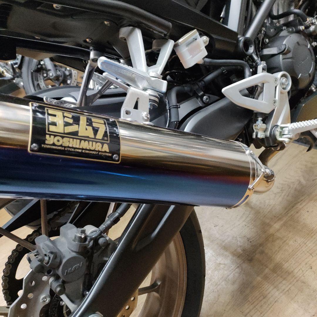 ヨシムラ　機械曲　GP-MAGNUM 105 サイクロン STB チタンブルー