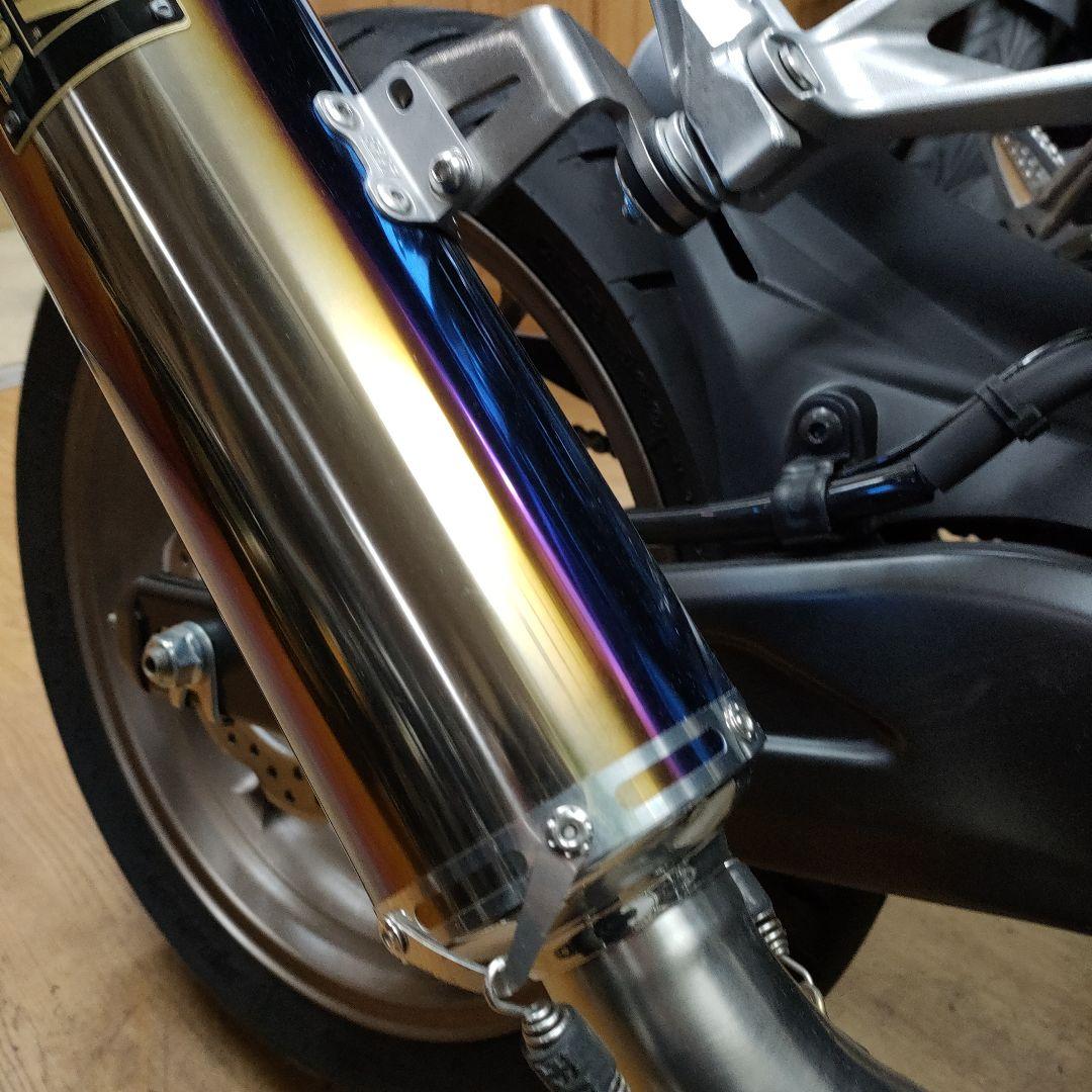 ヨシムラ　機械曲　GP-MAGNUM 105 サイクロン STB チタンブルー