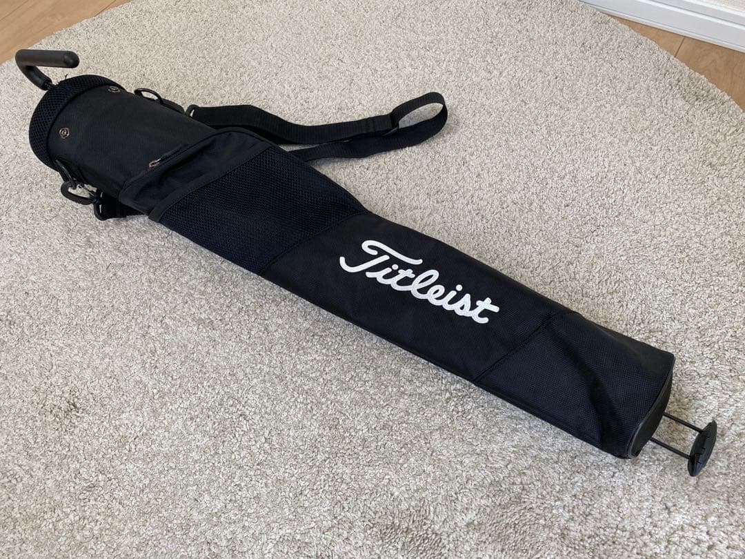 【極美品】タイトリスト ゴルフ セルフスタンドバッグ BK ブラック×レッド