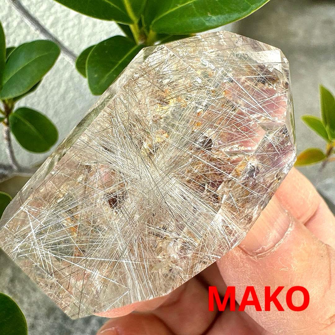 M1873☆ルチルクォーツ六角柱68g☆ミナスジェライス州産☆天然石　原石