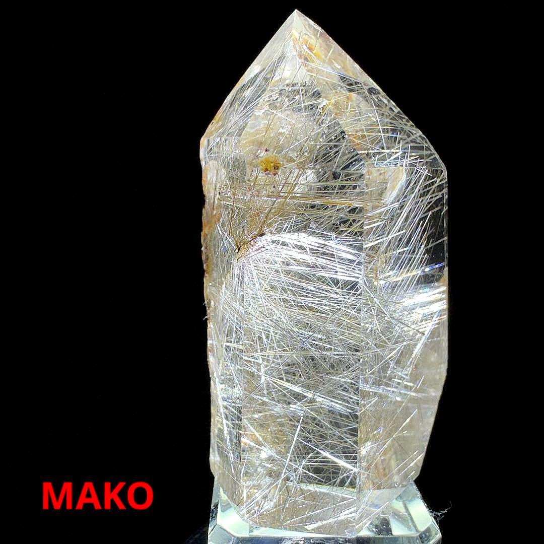 M1873☆ルチルクォーツ六角柱68g☆ミナスジェライス州産☆天然石　原石