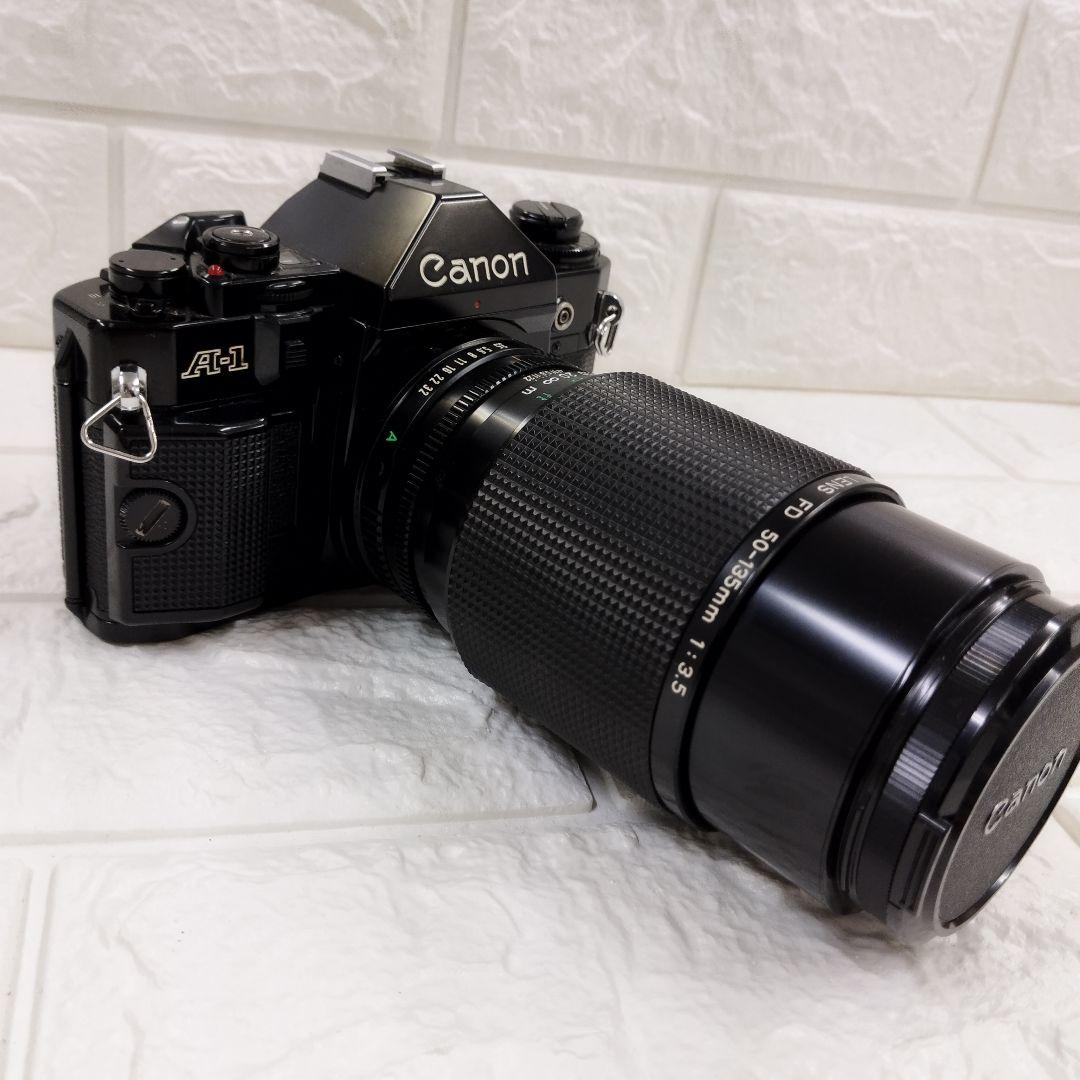 Canon A-1 フィルム一眼レフカメラ ズームレンズ付き 50-135mm