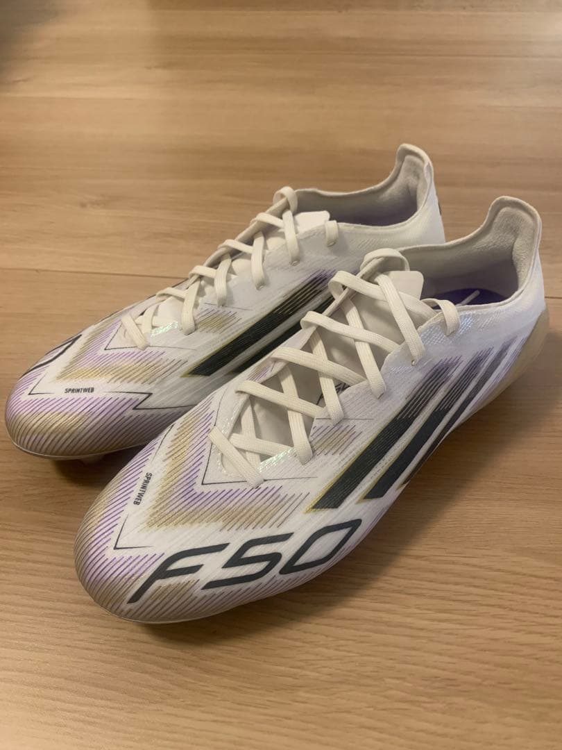 adidas F50 サッカーシューズ ホワイト/パープル/ブラック