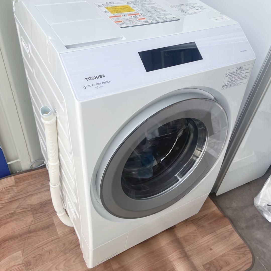 取付無料！東芝洗剤自動投入 ヒートポンプ乾燥 最上位モデルドラム式洗濯機！冷蔵庫