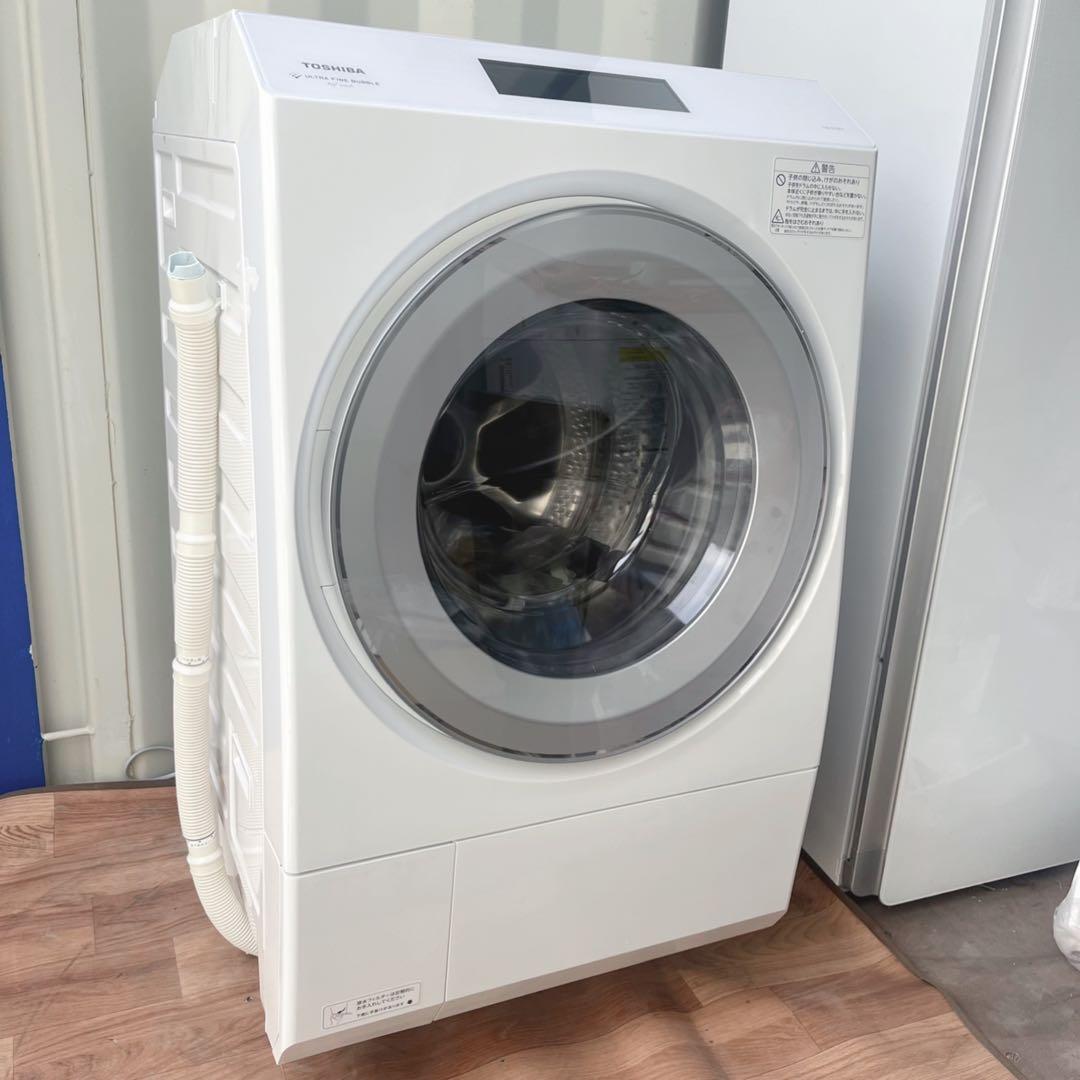 取付無料！東芝洗剤自動投入 ヒートポンプ乾燥 最上位モデルドラム式洗濯機！冷蔵庫
