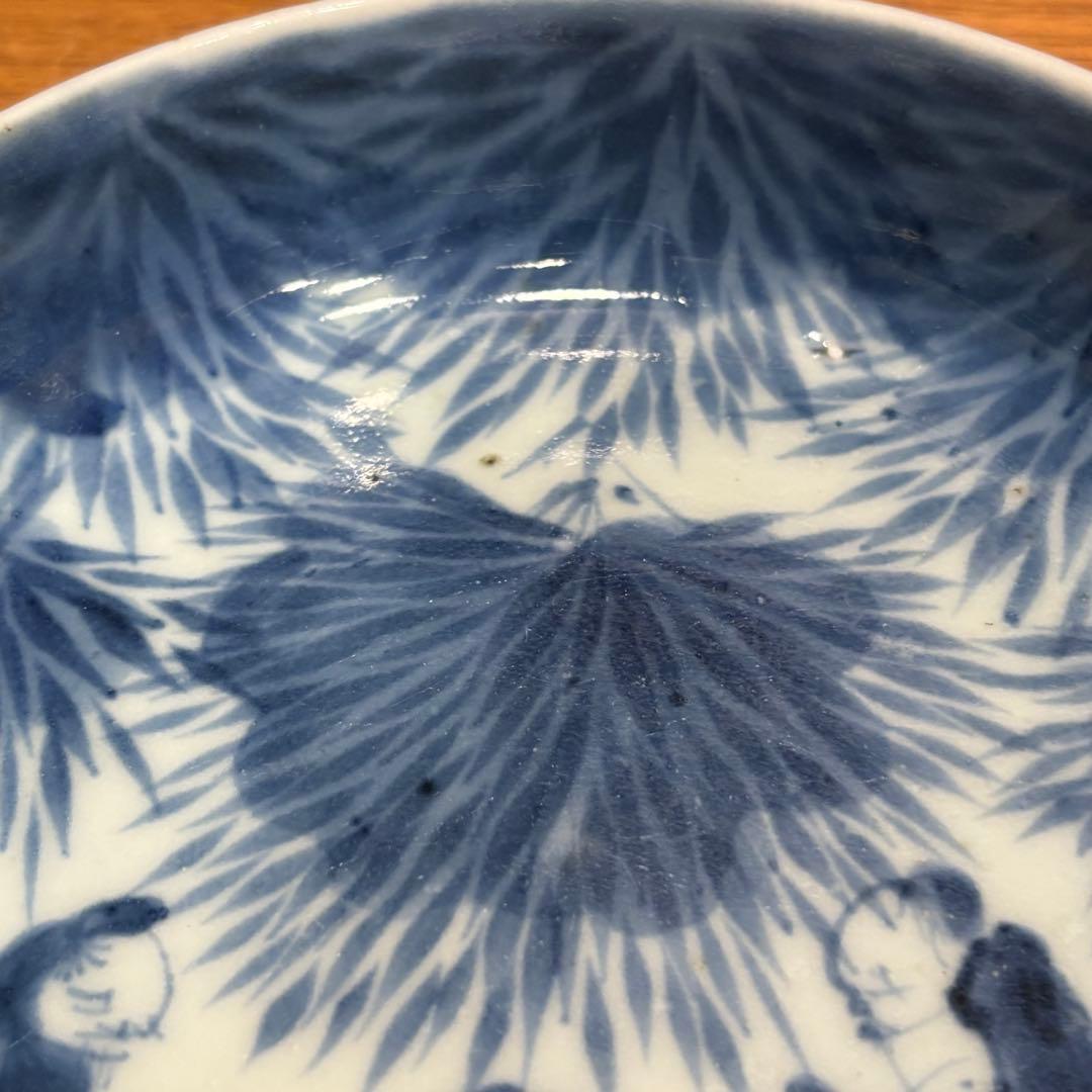 江戸時代◎伊万里焼　染付皿五枚