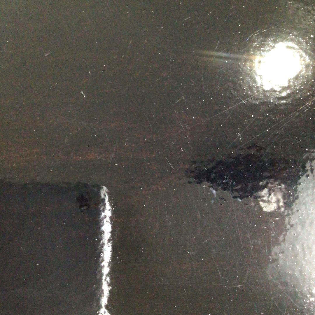 Ｐ７４６　四方盆　『鷲山塗』『山本象石作』『表千家　堀内宗完　箱書』　共箱