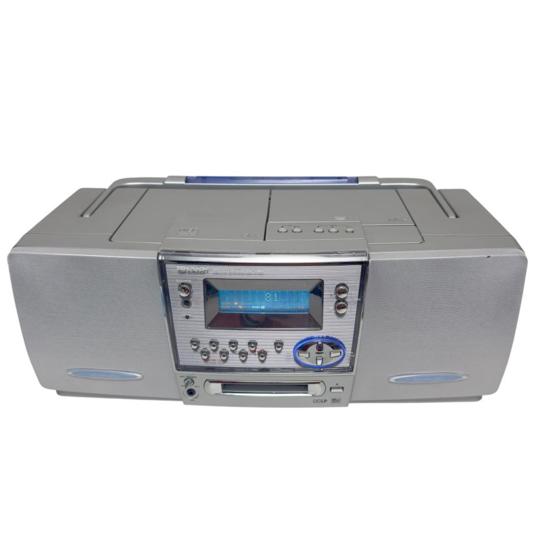 希少 SHARP シャープ MD-F350 シルバー MD CD システム