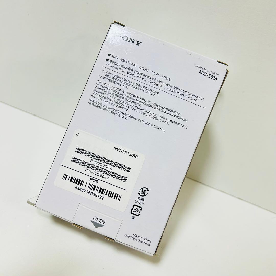 【ほぼ未使用】SONY NW-S313 デジタルオーディオプレーヤー ブラック