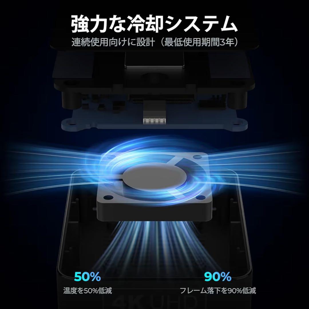 58 ワイヤレスHDMI送信機受信機 無線 4K@30Hz 4Kデコード 新品黒