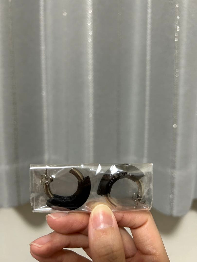 MM6 Maison Margiela ナンバーズ ロゴ フープ ピアス