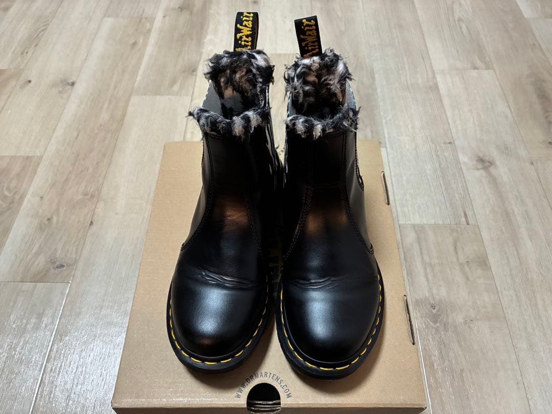 【美品】Dr.Martens ドクターマーチン ワークブーツ UK4 黒 ゼブラ