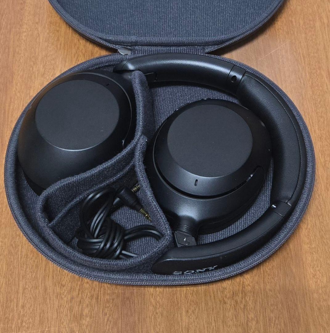 Sony WH-XB910N ワイヤレスヘッドホン 黒 ハードケース付き