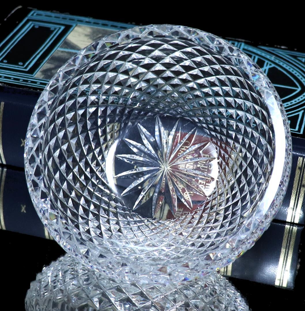 オールド・バカラ 最高級 春海好み 霰切子大型丸鉢 懐石道具 ディアマン ビゾー