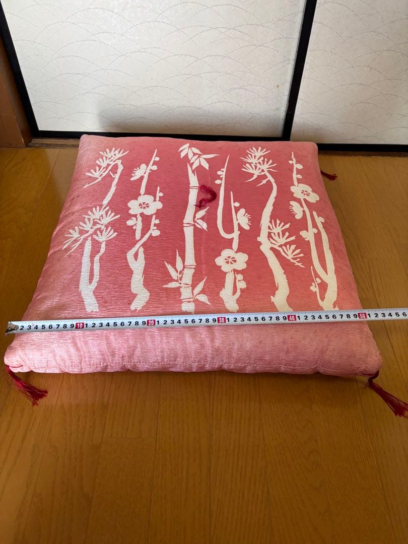 座布団 和風 竹柄　５枚