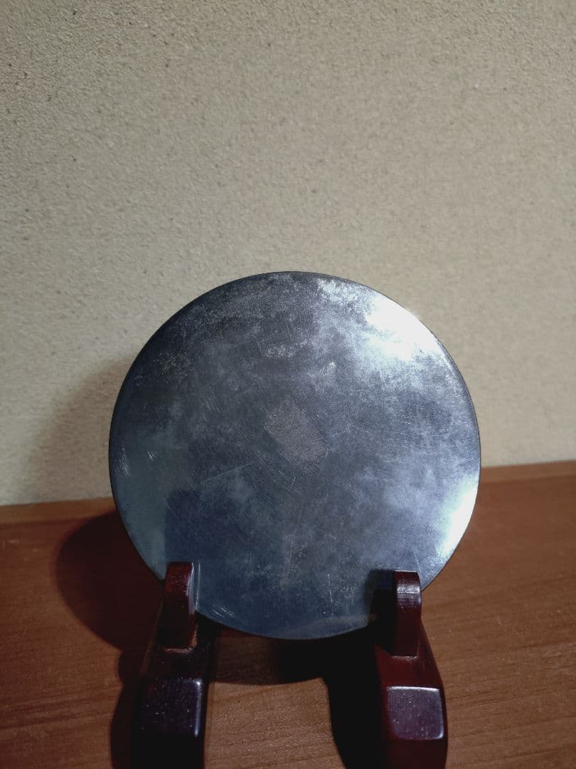 古銅 和鏡 双鳥紋 鏡 金工