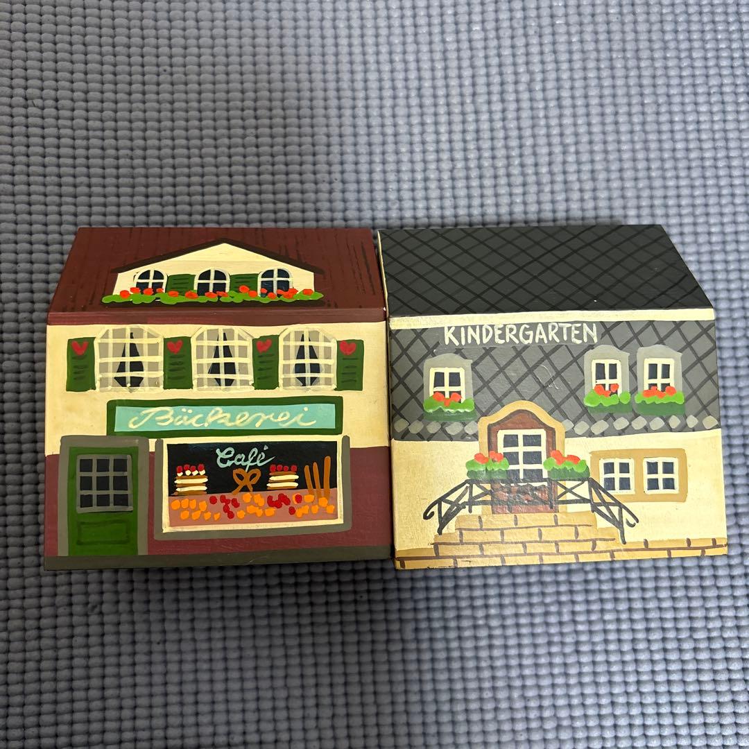 値下　半額以下ドイツ街並み手書オルゴールコレクション12個セット限定100セット