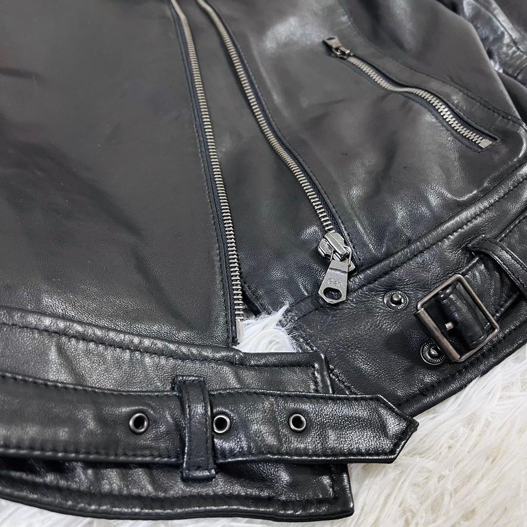 Gap ギャップ シングルライダースジャケット 羊革 サイズXS 160/80A