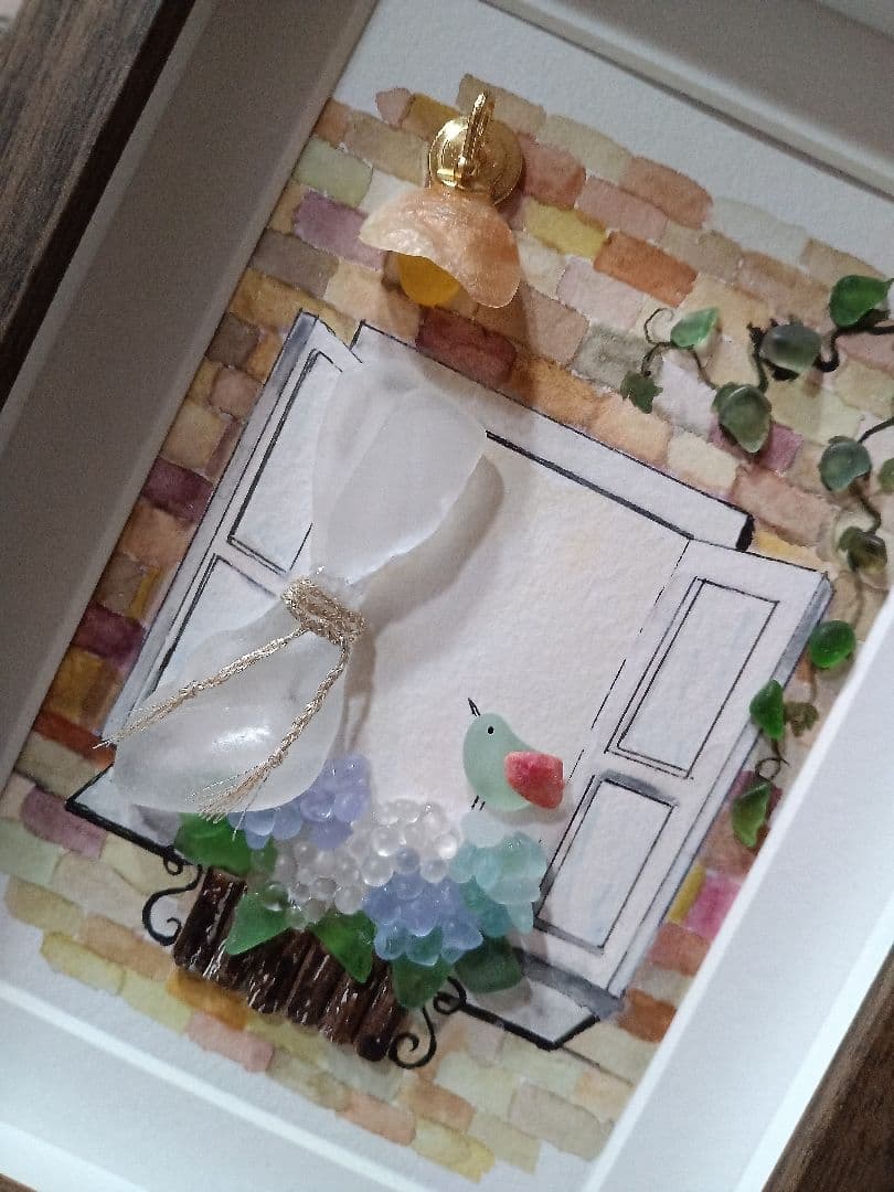 シーグラスアート　ぷうあ様　ご確認用