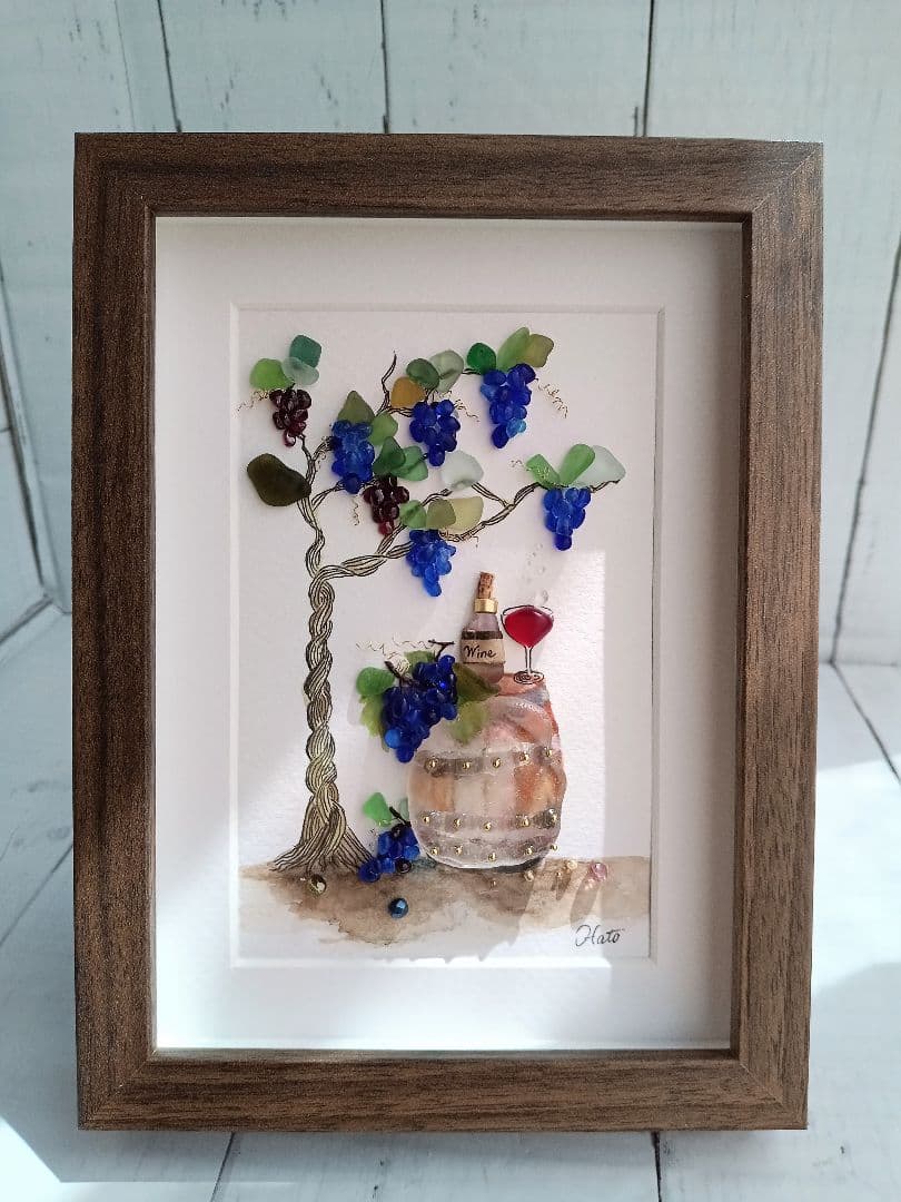 シーグラスアート　ぷうあ様　ご確認用